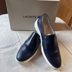 Lacoste Rochelle Leather Sneakers New Navy 9.5